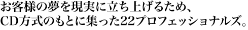���q�l�̖��������ɗ����グ�邽�߁ACD�����̂��ƂɏW����22�v���t�F�b�V���i���Y�B